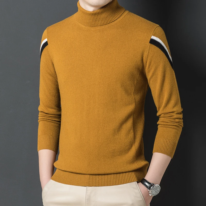 High Quality Men's Turtleneck Cashmere Sweater Winter 100% Wool Knitwear Male Long Sleeve High Collar Warm Jumpers Pullovers
High Quality Men's Turtleneck Cashmere Sweater Winter 100% Wool Knitwear Male Long Sleeve High Collar Warm Jumpers Pullovers