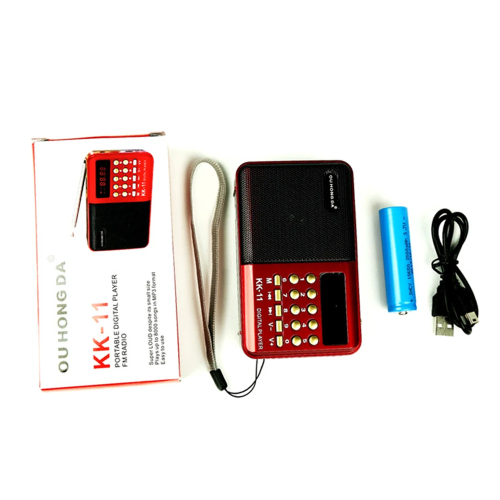 10 PCS K11 mini Portable radio Multifunctional Rechargeable FM USB TF MP3 Player Speaker Devices Support TF card outdoor Sport
10 PCS K11 mini Portable radio Multifunctional Rechargeable FM USB TF MP3 Player Speaker Devices Support TF card outdoor Sport