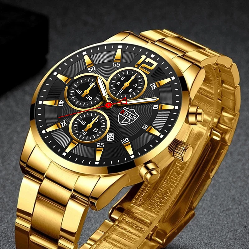 Fashion Mens Sports Watches for Men Business Casual Stainless Steel Quartz Wristwatch Luminous Clock Leather Watch montre homme
Fashion Mens Sports Watches for Men Business Casual Stainless Steel Quartz Wristwatch Luminous Clock Leather Watch montre homme