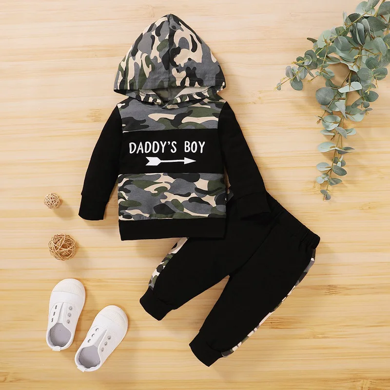 Camouflage Print Baby Boy Clothes Pocket Letter Hoodies+Pants Baby Clothing Sets Casual Infant Tracksuits Toddler Boy Outfits
Camouflage Print Baby Boy Clothes Pocket Letter Hoodies+Pants Baby Clothing Sets Casual Infant Tracksuits Toddler Boy Outfits