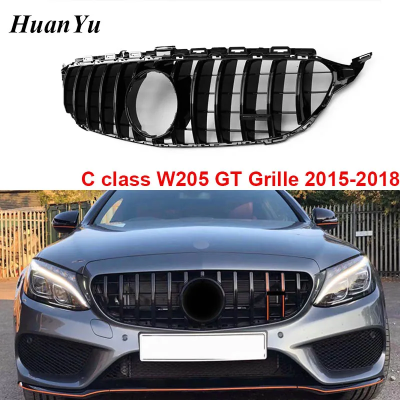 W205 Gloss Black GT R Grille for Mercedes-benc C Class 2015-2018 Sport Edition Front Bumper Grills No Camera C180 C200 2015-2018
W205 Gloss Black GT R Grille for Mercedes-benc C Class 2015-2018 Sport Edition Front Bumper Grills No Camera C180 C200 2015-2018