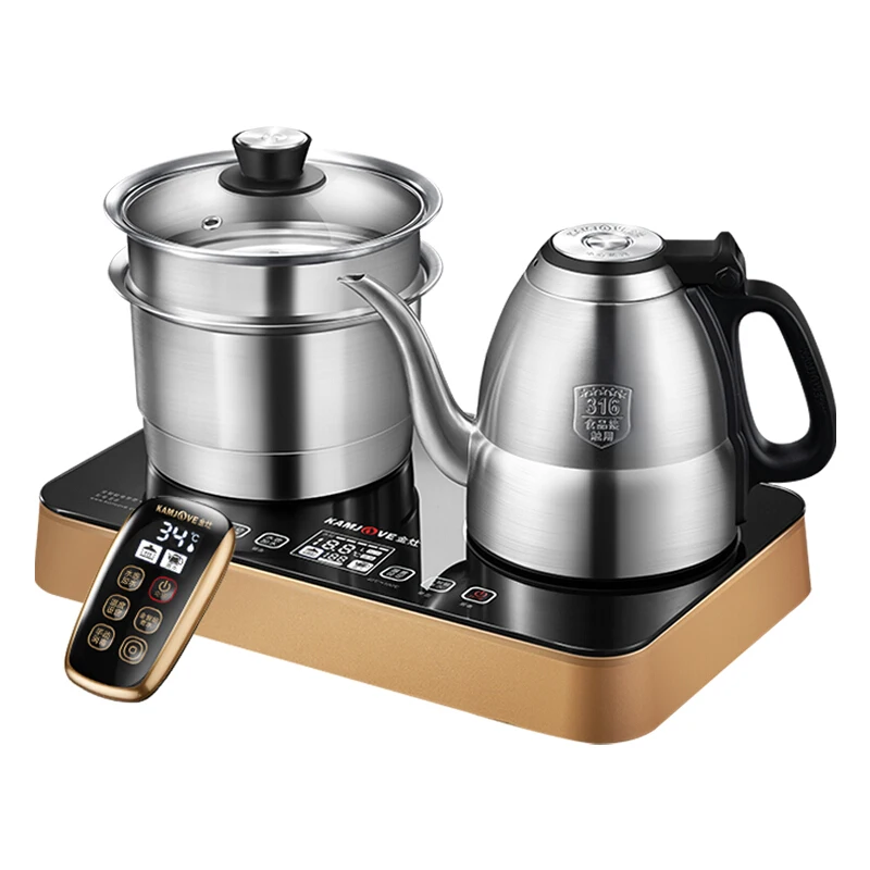 KAMJOVE-Intelligent Fountain Style Tea Art Stove, Automatic Water Supply by Remote Control, 316 Stainless Steel
KAMJOVE-Intelligent Fountain Style Tea Art Stove, Automatic Water Supply by Remote Control, 316 Stainless Steel