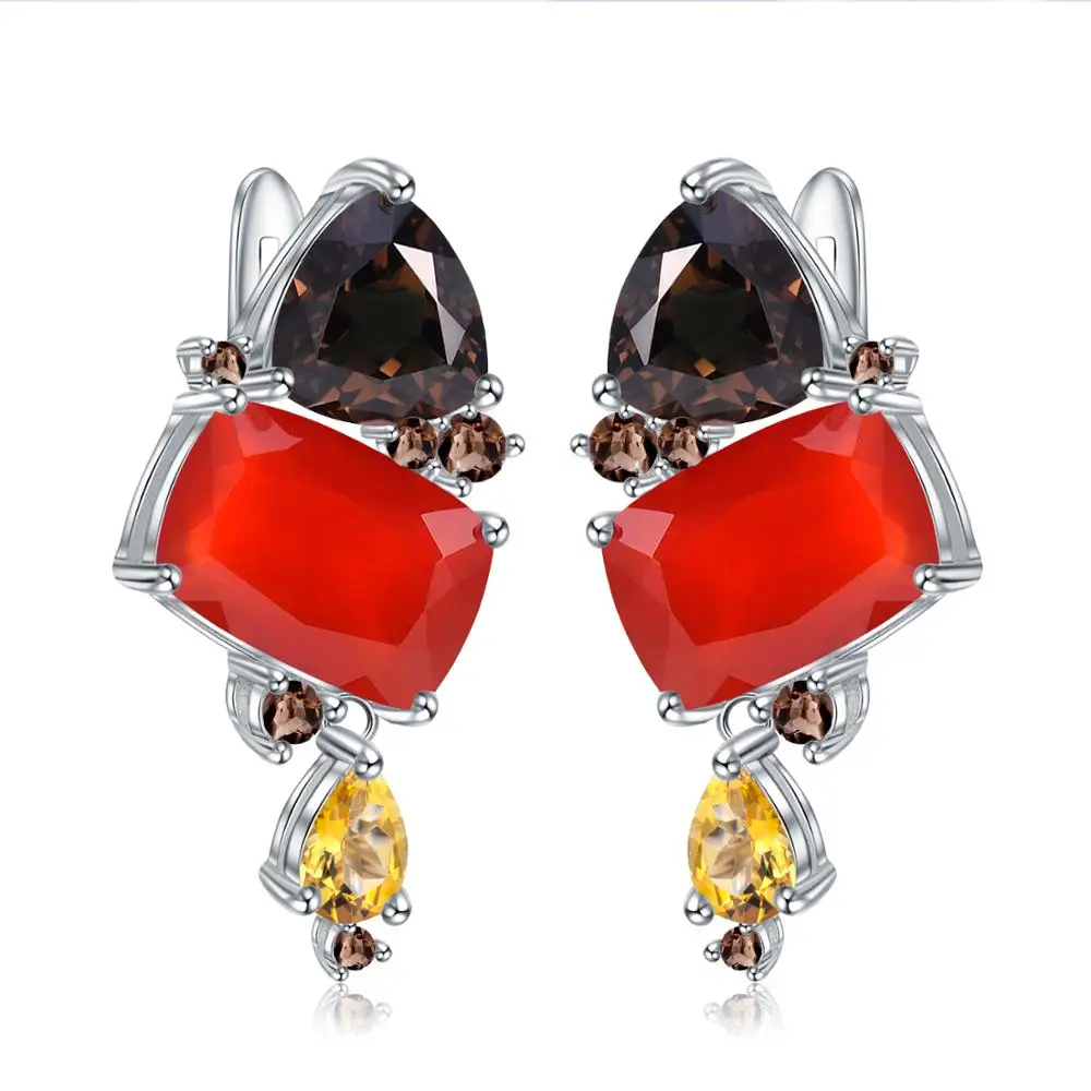 GEM'S BALLET Natural Rectangle Carnelian Earrings for Women Jewelry 925 Sterling Silver Handmade Modern Stud Earrings Bijoux
GEM'S BALLET Natural Rectangle Carnelian Earrings for Women Jewelry 925 Sterling Silver Handmade Modern Stud Earrings Bijoux