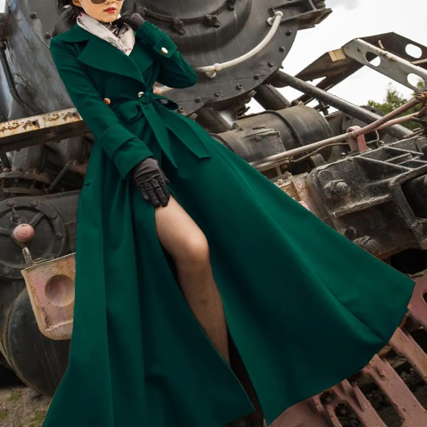 3XL!X-long skirt style trench coat women double breasted slim belted office lady windbreaker
3XL!X-long skirt style trench coat women double breasted slim belted office lady windbreaker