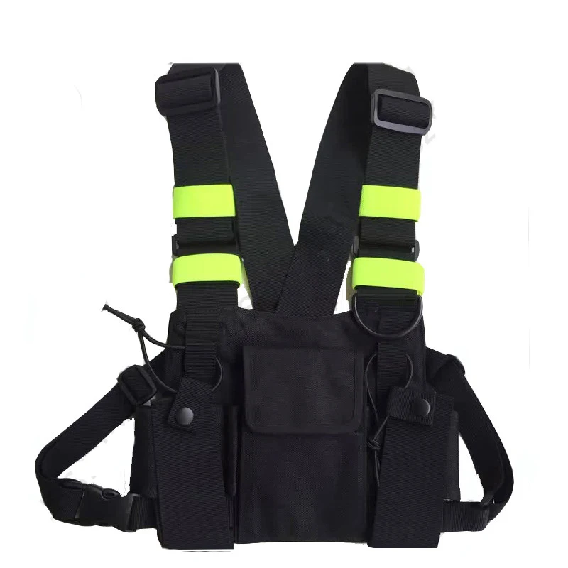 Radio Pocket Chest Harness Front Pack Pouch Holster Vest Rig Fluorescent
Radio Pocket Chest Harness Front Pack Pouch Holster Vest Rig Fluorescent