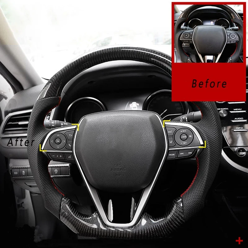 2 шт., стикеры из нержавеющей стали для салона автомобиля Toyota Camry XV70 2017 2018, аксессуары для отделки рулевого колеса
2 шт., стикеры из нержавеющей стали для салона автомобиля Toyota Camry XV70 2017 2018, аксессуары для отделки рулевого колеса
