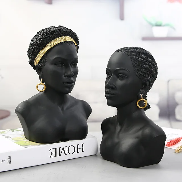 African Character Avatar Resin Accessories Earrings Necklace Jewelry Display Stand Home Livingroom Desktop Figurines Decoration
African Character Avatar Resin Accessories Earrings Necklace Jewelry Display Stand Home Livingroom Desktop Figurines Decoration