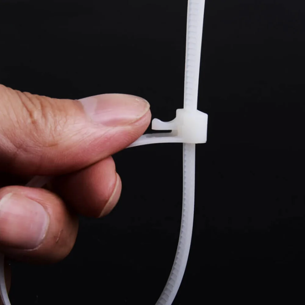 100Pcs Releasable Nylon Cable Ties reusable Zip Tie Strap 8*150/200/250/300/400mm
100Pcs Releasable Nylon Cable Ties reusable Zip Tie Strap 8*150/200/250/300/400mm