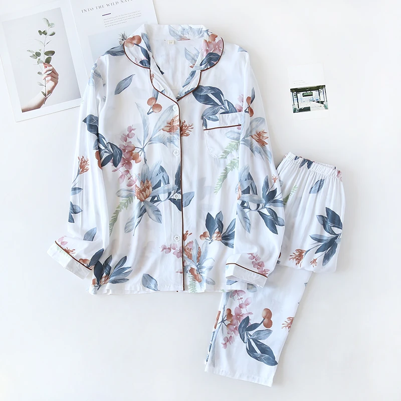 Women Loose Comfortable Breathable Soft Long Sleeve Pajamas 2 Piece Set Summer Cool Pajama Home Clothes Loungewear Sleepwear
Women Loose Comfortable Breathable Soft Long Sleeve Pajamas 2 Piece Set Summer Cool Pajama Home Clothes Loungewear Sleepwear