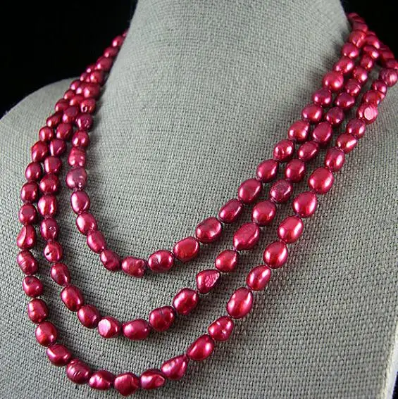 New Arrival Favorite Pearl Necklace 64 inch 7-8mm Red Color Natural Baroque Genuine Freshwater Pearl Long Jewelry Birthday Gift
New Arrival Favorite Pearl Necklace 64 inch 7-8mm Red Color Natural Baroque Genuine Freshwater Pearl Long Jewelry Birthday Gift