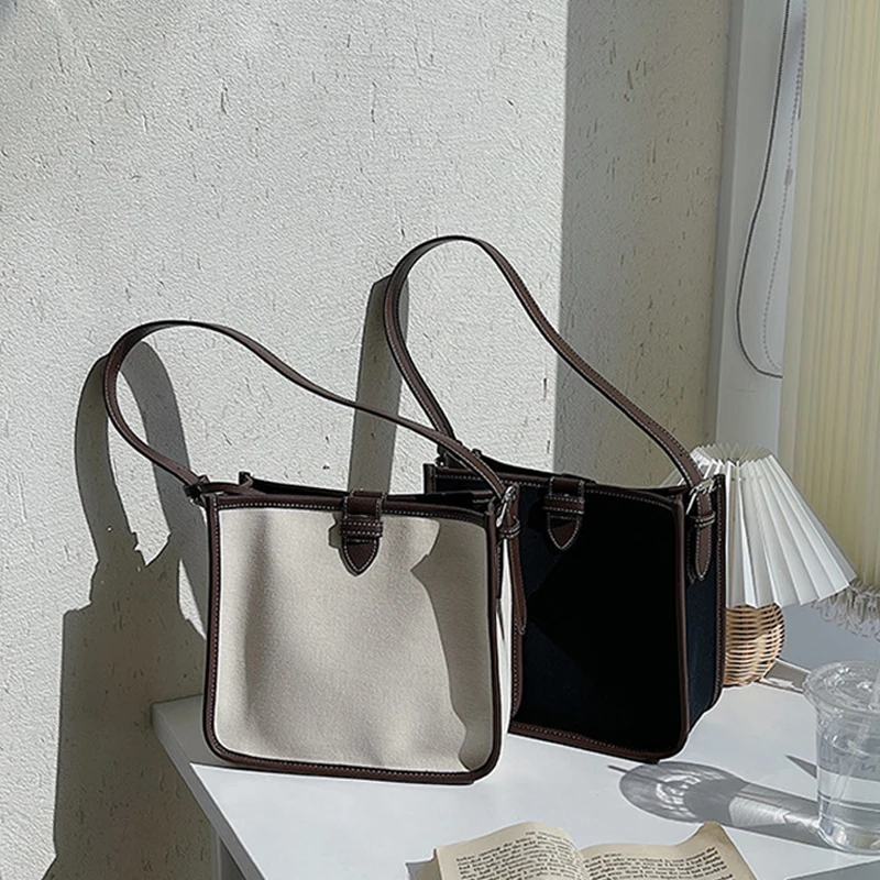 Fashion Canvas Large Capacity Tote Women Shoulder Bags Designer Handbags Luxury Leather Patchwork Crossbody Bag Big Shopper Bags
Fashion Canvas Large Capacity Tote Women Shoulder Bags Designer Handbags Luxury Leather Patchwork Crossbody Bag Big Shopper Bags