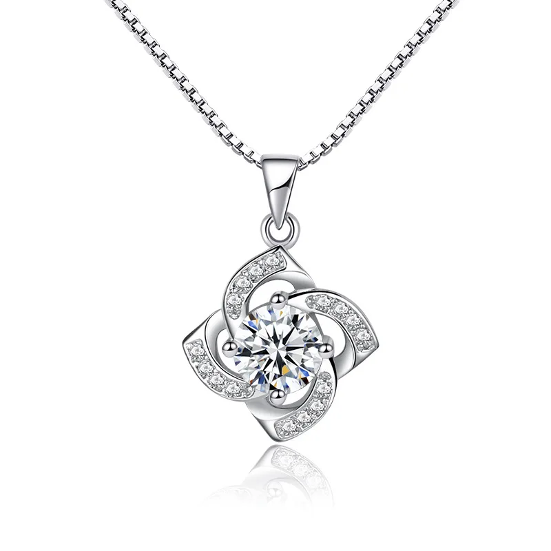 JewelryReal 925 sterling silver female simple trendy cute four-leaf clover necklace + pendant Girl's Birthday Gift Party Wedding
JewelryReal 925 sterling silver female simple trendy cute four-leaf clover necklace + pendant Girl's Birthday Gift Party Wedding