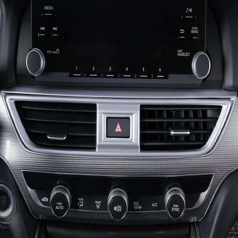 SBTMY Carbon fiber decorative frame for air outlet of automobile middle air conditioner For Honda Accord 10th 2018 2019
SBTMY Carbon fiber decorative frame for air outlet of automobile middle air conditioner For Honda Accord 10th 2018 2019