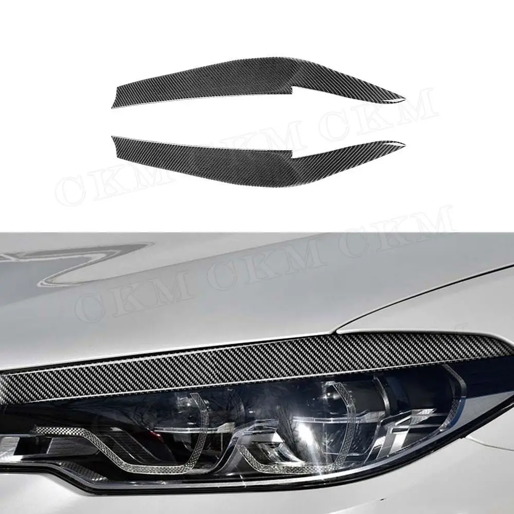 Carbon Fiber Front Bumper Eyebrow Headlight Cover Stickers For BMW 5 Series G30 G38 2017-2019
Carbon Fiber Front Bumper Eyebrow Headlight Cover Stickers For BMW 5 Series G30 G38 2017-2019