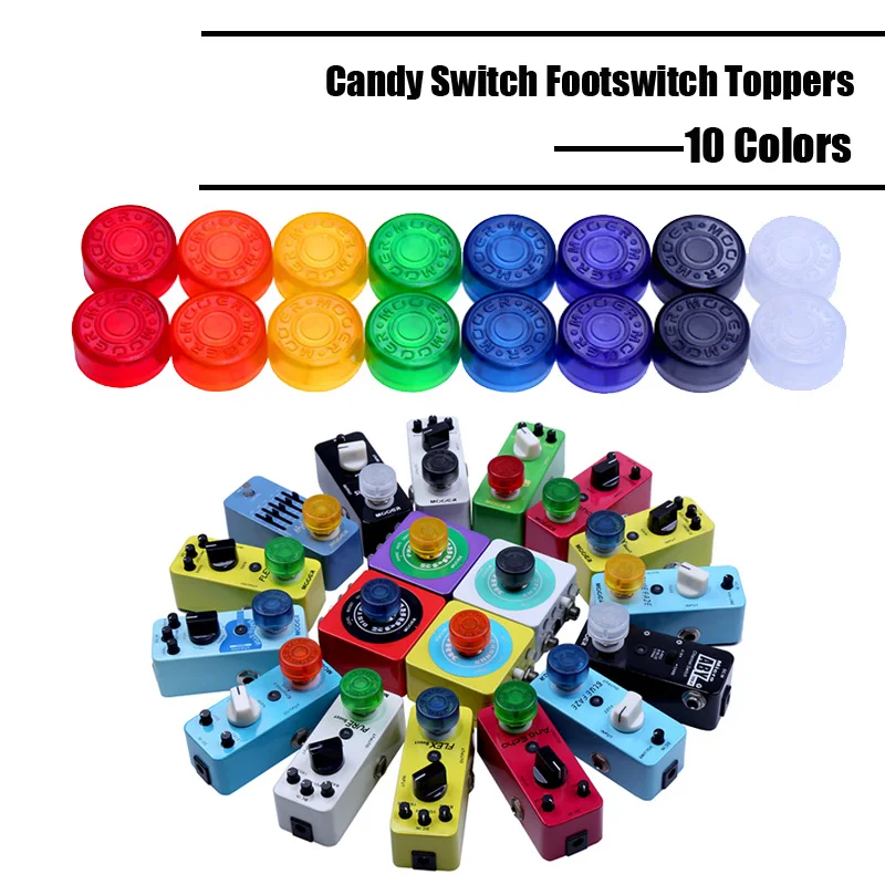 50 pcs Multi Color Mooer Candy Cover Cap Footswitch Topper Colorful Plastic Bumpers For Guitar Effect Pedal
50 pcs Multi Color Mooer Candy Cover Cap Footswitch Topper Colorful Plastic Bumpers For Guitar Effect Pedal