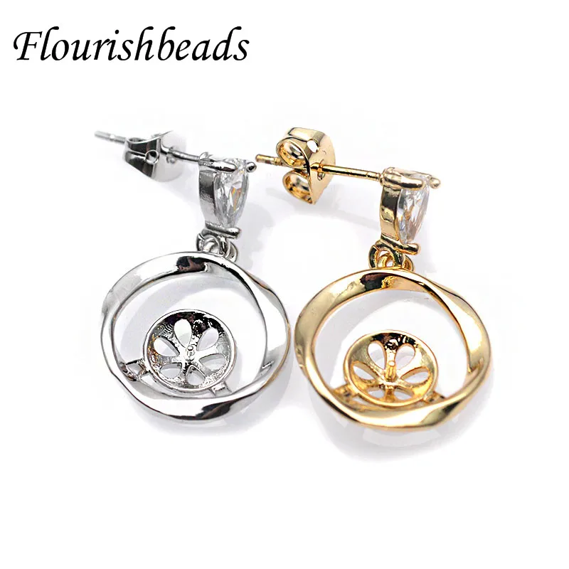 Nickel Free High Quality Gold Rhodium Color CZ Beads Paved Earring Hooks Stud DIY for Jewelry Making Supplies
Nickel Free High Quality Gold Rhodium Color CZ Beads Paved Earring Hooks Stud DIY for Jewelry Making Supplies