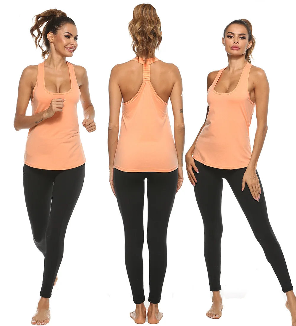 Women Yoga Shirts Sports Shirt Quick Drying Yoga Top sleeveless Fitness Running T-shirt Tees Workout Sportswear
Women Yoga Shirts Sports Shirt Quick Drying Yoga Top sleeveless Fitness Running T-shirt Tees Workout Sportswear