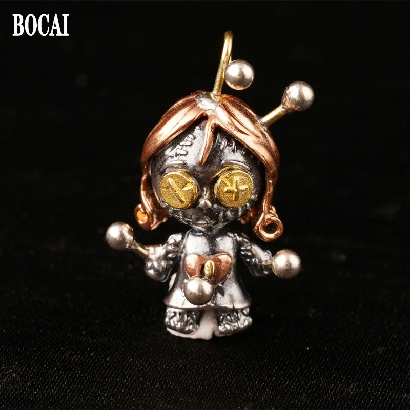 Ювелирные изделия из серебра 100% пробы BOCAI 2021 пробы, модная милая кукла для девочек, модная мужская и женская подвеска для влюбленных
Ювелирные изделия из серебра 100% пробы BOCAI 2021 пробы, модная милая кукла для девочек, модная мужская и женская подвеска для влюбленных