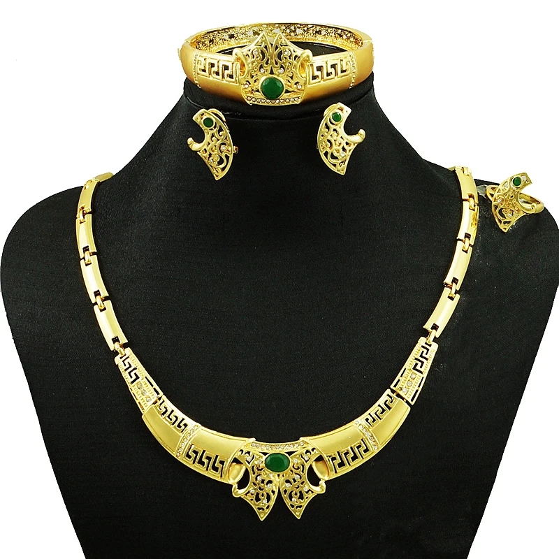 fashion jewelry sets necklace set wholesale big African costume bridal crystal stones green stone wedding top quality
fashion jewelry sets necklace set wholesale big African costume bridal crystal stones green stone wedding top quality