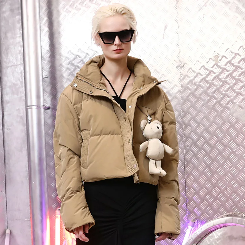 High collar duck down coat Winter Women's Fluffy Duck Down Coat Female Oversized Thicker Warm Down Jacket Down Parkas Wy607
High collar duck down coat Winter Women's Fluffy Duck Down Coat Female Oversized Thicker Warm Down Jacket Down Parkas Wy607