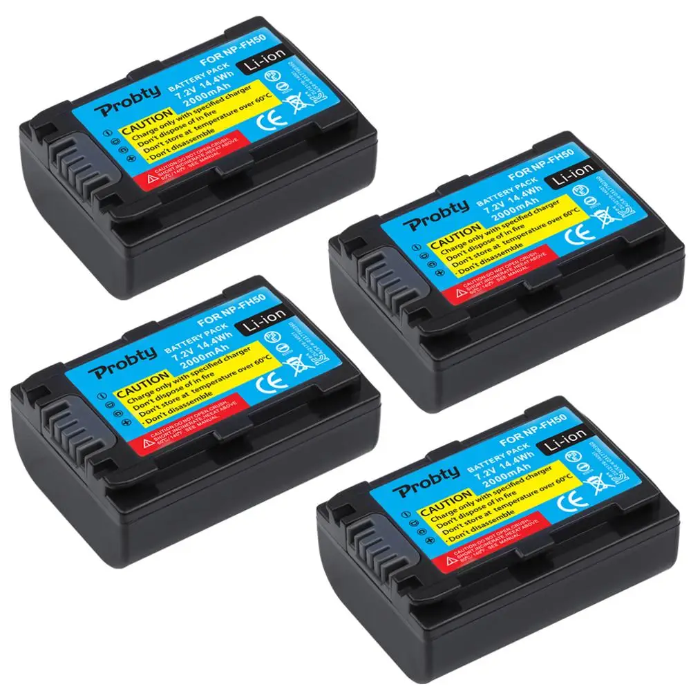 4Pcs Probty NP-FH50 NP FH50 NPFH50 for Sony DSLR-A390 DSLR-A380 HDR-TG1E HDR-TG3 HDR-TG5 HDR-TG7 DSC-HX1 DSC-HX200 DSC-HX100V
4Pcs Probty NP-FH50 NP FH50 NPFH50 for Sony DSLR-A390 DSLR-A380 HDR-TG1E HDR-TG3 HDR-TG5 HDR-TG7 DSC-HX1 DSC-HX200 DSC-HX100V