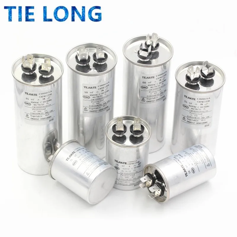AC Motor Capacitor Air Conditioner Compressor Start Capacitor CBB65 450VAC 20uF 25uF 30uF 35uF 40uF 45uF 50uF 60uF 70uF
AC Motor Capacitor Air Conditioner Compressor Start Capacitor CBB65 450VAC 20uF 25uF 30uF 35uF 40uF 45uF 50uF 60uF 70uF