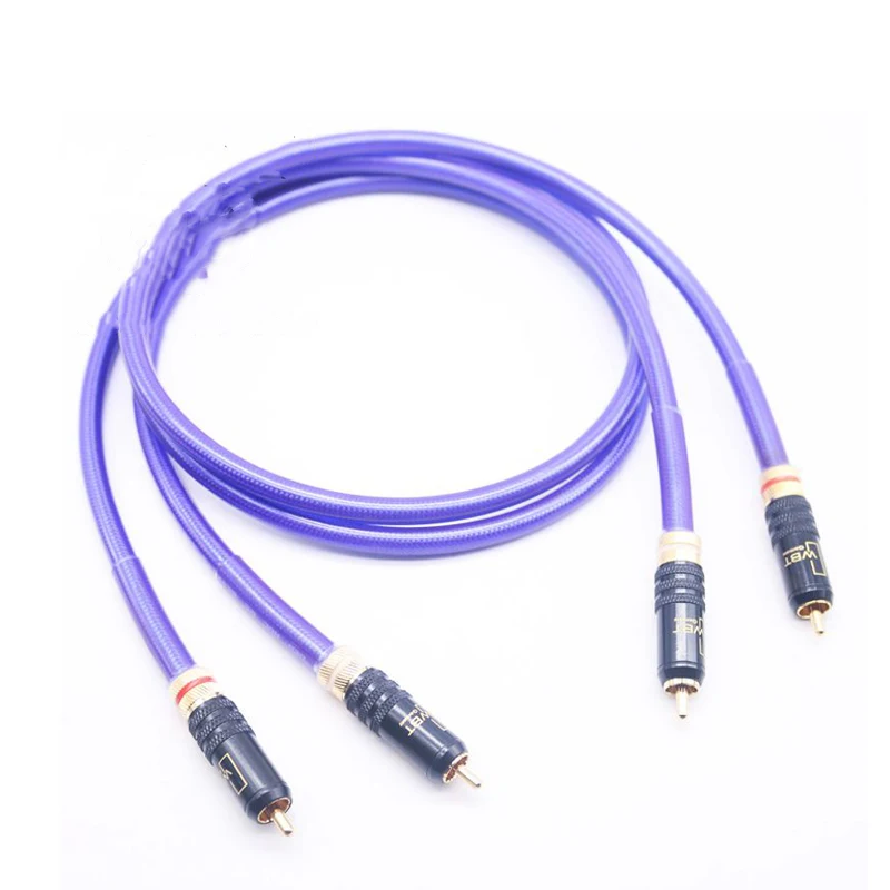 1Pair G5 Top 5N OFC Pure Copper Silver Plated RCA Interconnet Cable, WBT-0144 Style jack connector Audio Cable
1Pair G5 Top 5N OFC Pure Copper Silver Plated RCA Interconnet Cable, WBT-0144 Style jack connector Audio Cable