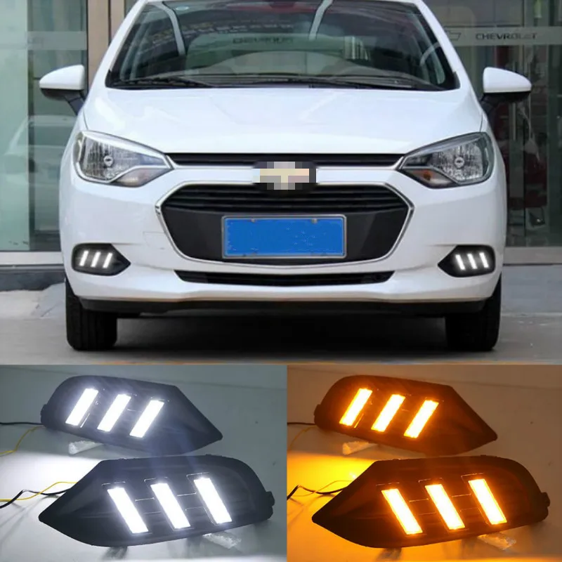 1 Set For Chevrolet Chevy AVEO RV Sonic 2016-2018 Car LED DRL Light Daytime Running Light Daylight With Turn Signal Lamp
1 Set For Chevrolet Chevy AVEO RV Sonic 2016-2018 Car LED DRL Light Daytime Running Light Daylight With Turn Signal Lamp