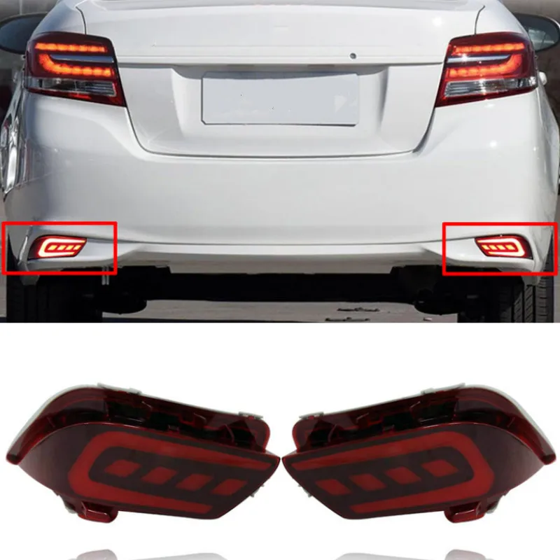 2PCS LED Rear Bumper Reflector Fog Lamp For Toyota Vios 2016 2017 2018 Bumper Light Brake Light Turn Signal Light Warning Light
2PCS LED Rear Bumper Reflector Fog Lamp For Toyota Vios 2016 2017 2018 Bumper Light Brake Light Turn Signal Light Warning Light