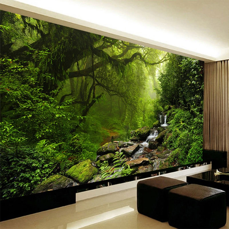 Custom Any Size Mural Wallpaper 3D Green Forest Nature Landscape Wall Painting Living Room Decor Self-Adhesive Stickers
Custom Any Size Mural Wallpaper 3D Green Forest Nature Landscape Wall Painting Living Room Decor Self-Adhesive Stickers