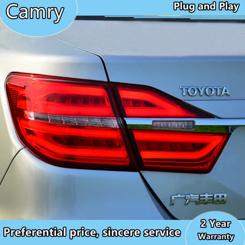 Автомобильный Стайлинг светодиодный задний фонарь светильник для Toyota Camry 2015 2016 2017 задний противотуманный фонарь + тормозной светильник + обратный светильник + Динамический сигнал поворота
Автомобильный Стайлинг светодиодный задний фонарь светильник для Toyota Camry 2015 2016 2017 задний противотуманный фонарь + тормозной светильник + обратный светильник + Динамический сигнал поворота