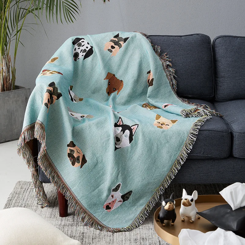 Cute Dog print Throw Blanket Multifunction knitted universal blanket Non-slip Blankets Slipcover Cobertor for Sofa Bed Travel
Cute Dog print Throw Blanket Multifunction knitted universal blanket Non-slip Blankets Slipcover Cobertor for Sofa Bed Travel