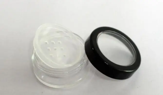 5ML 5G Portable Empty Clear Make-up Powder Puff Box Case Container with Powder Sifter and Black Screw Lid Loose Powder Jar Pot
5ML 5G Portable Empty Clear Make-up Powder Puff Box Case Container with Powder Sifter and Black Screw Lid Loose Powder Jar Pot