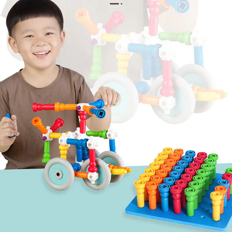 3d building blocks Colorful Buttons Assembling Mushrooms Nails Kit Baby DIY handmade toys children's educational toys
3d building blocks Colorful Buttons Assembling Mushrooms Nails Kit Baby DIY handmade toys children's educational toys