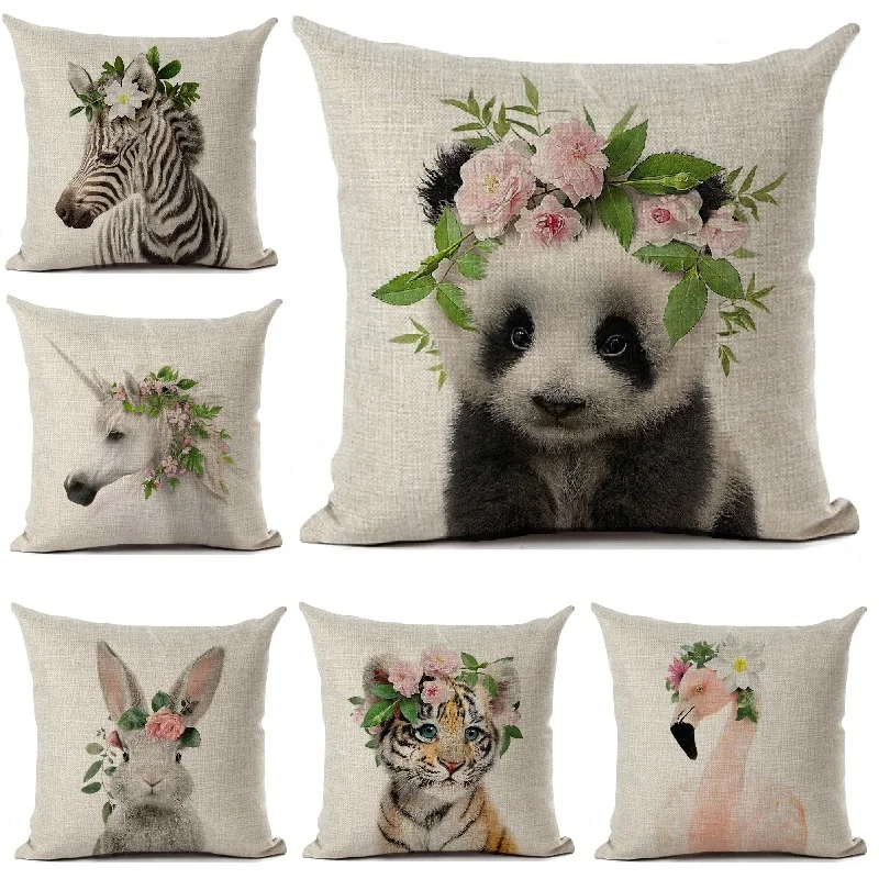 Cute Animal Baby Series Cushion Cover Panda Elephant Printed Linen Throw Pillows Home Decoration Living Room Sofa Pillowcase
Cute Animal Baby Series Cushion Cover Panda Elephant Printed Linen Throw Pillows Home Decoration Living Room Sofa Pillowcase