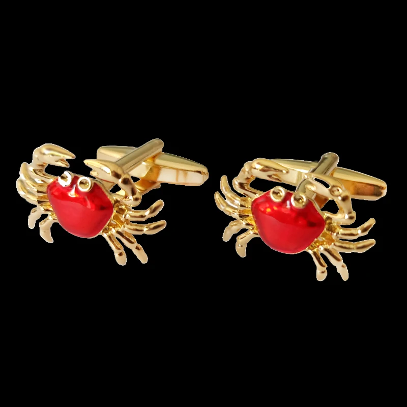 Crab Cufflinks brand new high quality fashion brand jewelry gold shirt Cufflinks men's business shirt badge pin gift
Crab Cufflinks brand new high quality fashion brand jewelry gold shirt Cufflinks men's business shirt badge pin gift