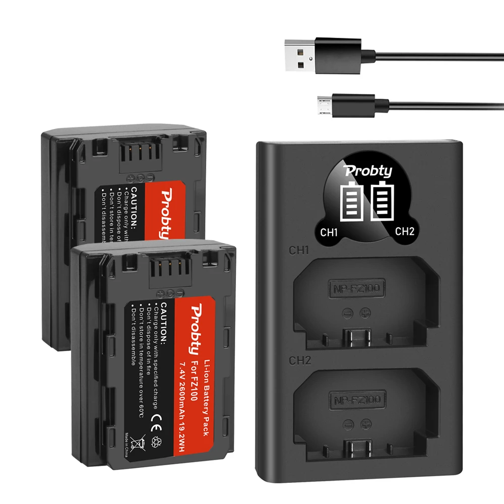 For SONY NP-FZ100 NP FZ100 NPFZ100 Battery + LED Dual USB Charger for Sony Alpha A7III A7R III A9 9S A9R A7R3 A6600 Cameras
For SONY NP-FZ100 NP FZ100 NPFZ100 Battery + LED Dual USB Charger for Sony Alpha A7III A7R III A9 9S A9R A7R3 A6600 Cameras