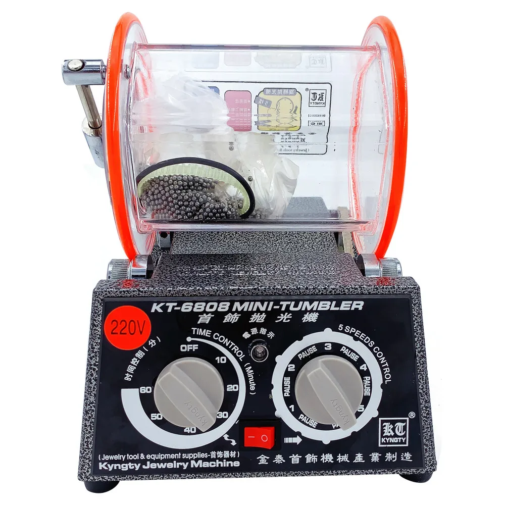 220V kt6808 Rotary Tumbler + (FREE) 1 pound polishing Media Round Beads, Barrel Tumbler For Jewelry& Jewelry Polishing machine
220V kt6808 Rotary Tumbler + (FREE) 1 pound polishing Media Round Beads, Barrel Tumbler For Jewelry& Jewelry Polishing machine