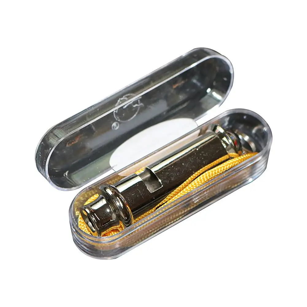 Coach Whistle Safety Whistle Whistle Emergency Double Tube Stainless Steel Whistle With Lanyard For Training Matches Surviva
Coach Whistle Safety Whistle Whistle Emergency Double Tube Stainless Steel Whistle With Lanyard For Training Matches Surviva