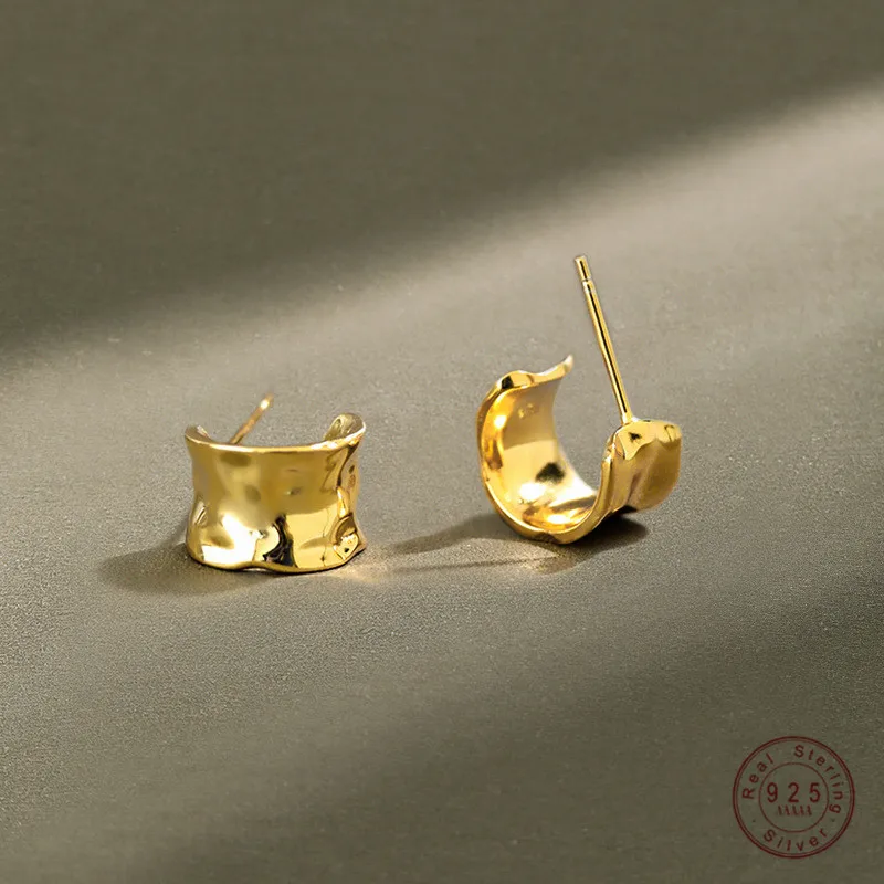 925 Sterling Silver European Irregular Wide Face Earrings For Women Punk Hip Hop Party Jewelry Accessories Friendship Gift
925 Sterling Silver European Irregular Wide Face Earrings For Women Punk Hip Hop Party Jewelry Accessories Friendship Gift