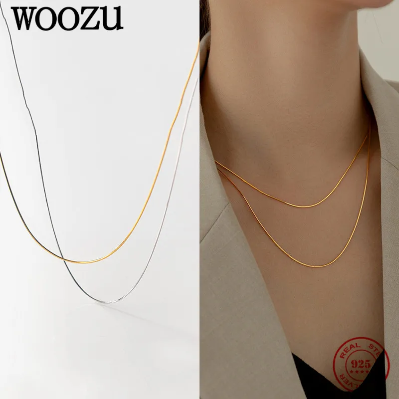 WOOZU 925 пробы Серебряная французская коробка цепь до ключиц ожерелья для женщин индивидуальные эффектные змеиные кости ювелирные изделия 2022 Лидер продаж
WOOZU 925 пробы Серебряная французская коробка цепь до ключиц ожерелья для женщин индивидуальные эффектные змеиные кости ювелирные изделия 2022 Лидер продаж