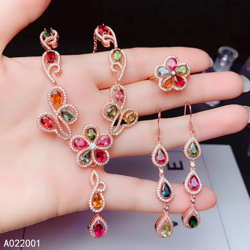 KJJEAXCMY fine jewelry natural Tourmaline 925 sterling silver women pendant necklace earrings ring set support test classic
KJJEAXCMY fine jewelry natural Tourmaline 925 sterling silver women pendant necklace earrings ring set support test classic