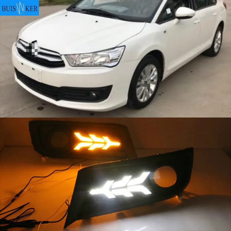 For Citroen C-Quatre 2012-2018 with Dynamic moving yellow turn signal LED DRL daytime running light+Front fog light
For Citroen C-Quatre 2012-2018 with Dynamic moving yellow turn signal LED DRL daytime running light+Front fog light