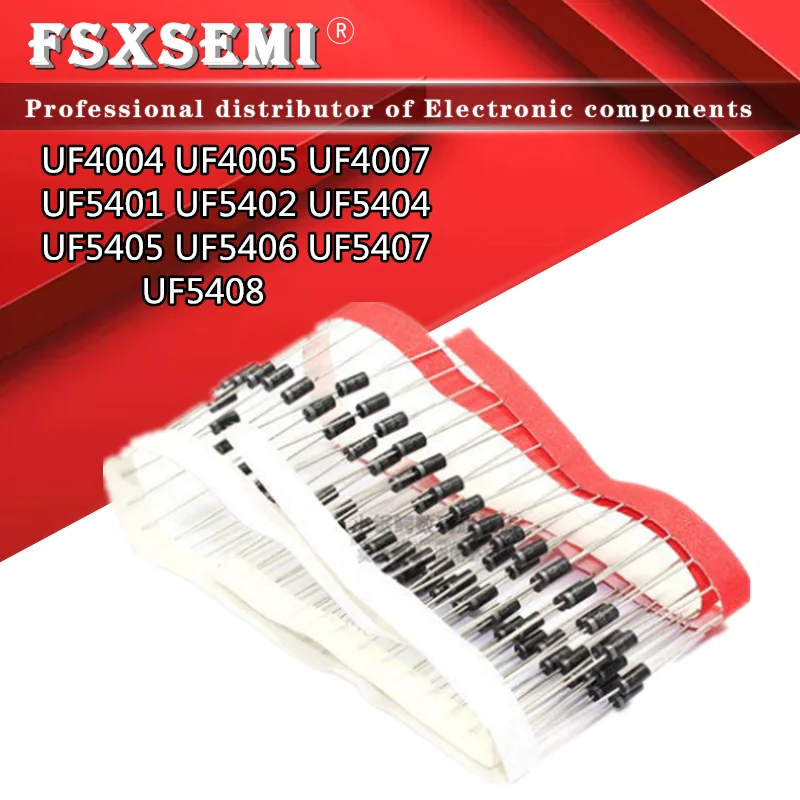 20pcs/lot UF4004 UF4005 UF4007 UF5401 UF5402 UF5404 UF5405 UF5406 UF5407 UF5408 ULTRA FAST RECTIFIERS DO-27
20pcs/lot UF4004 UF4005 UF4007 UF5401 UF5402 UF5404 UF5405 UF5406 UF5407 UF5408 ULTRA FAST RECTIFIERS DO-27