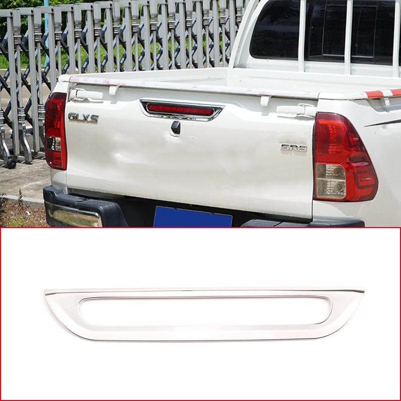 For Toyota Hilux 2015-2021 Stainless Steel Rear Trunk Bumper Tail Stop Brake Light Lamp Cover Trim Frame Decoration Car Styling
For Toyota Hilux 2015-2021 Stainless Steel Rear Trunk Bumper Tail Stop Brake Light Lamp Cover Trim Frame Decoration Car Styling