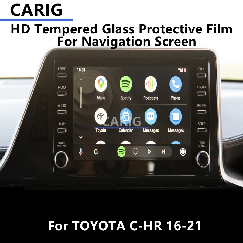 For TOYOTA C-HR 16-21 Navigation Screen HD Tempered Glass Protective Film Anti-scratch Repair Film Accessorie Refit
For TOYOTA C-HR 16-21 Navigation Screen HD Tempered Glass Protective Film Anti-scratch Repair Film Accessorie Refit