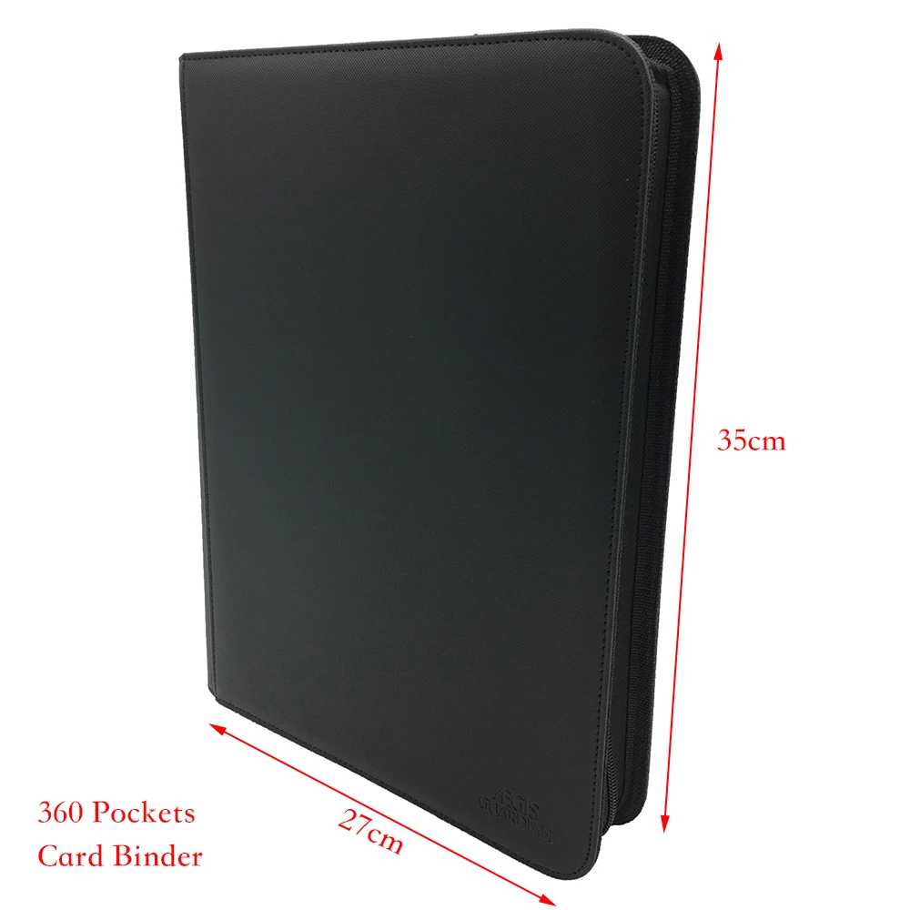 AEGIS GUARDIAN 9-Pocket Double-Sided TCG Card Album Folder, 360 Pockets Side Insert Premium ZIP Card Binder Collector, Black
AEGIS GUARDIAN 9-Pocket Double-Sided TCG Card Album Folder, 360 Pockets Side Insert Premium ZIP Card Binder Collector, Black