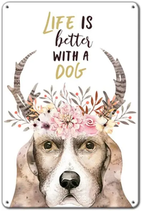 kengtou Tin Signs 'Life is Better with A Dog' Metal tin Sign Wall Decor Pet Lover Home Decor 12 x 16 Inch
kengtou Tin Signs 'Life is Better with A Dog' Metal tin Sign Wall Decor Pet Lover Home Decor 12 x 16 Inch