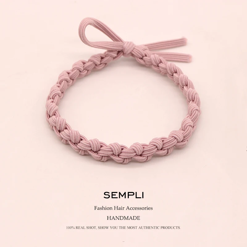 Sempli Elastic Hair Band Headband Bohemian Weave Double Color Rubber Bands for Women Kid Elastic Hair Rubber Band Accessories
Sempli Elastic Hair Band Headband Bohemian Weave Double Color Rubber Bands for Women Kid Elastic Hair Rubber Band Accessories