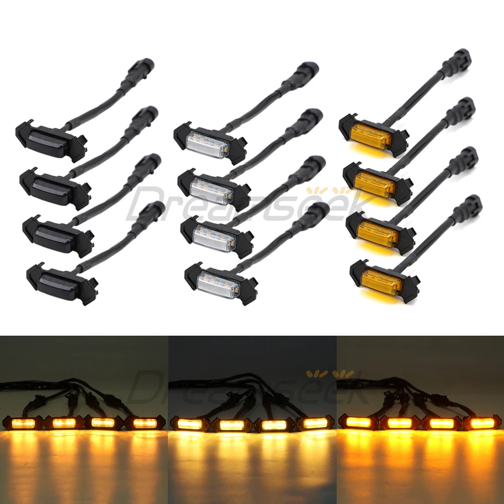 Raptor Style Front Grille Lights Yellow LED Running Lamps for Toyota Tacoma TRD Pro 2016 2017 2018 2019 2020 w/ Wiring Harness
Raptor Style Front Grille Lights Yellow LED Running Lamps for Toyota Tacoma TRD Pro 2016 2017 2018 2019 2020 w/ Wiring Harness